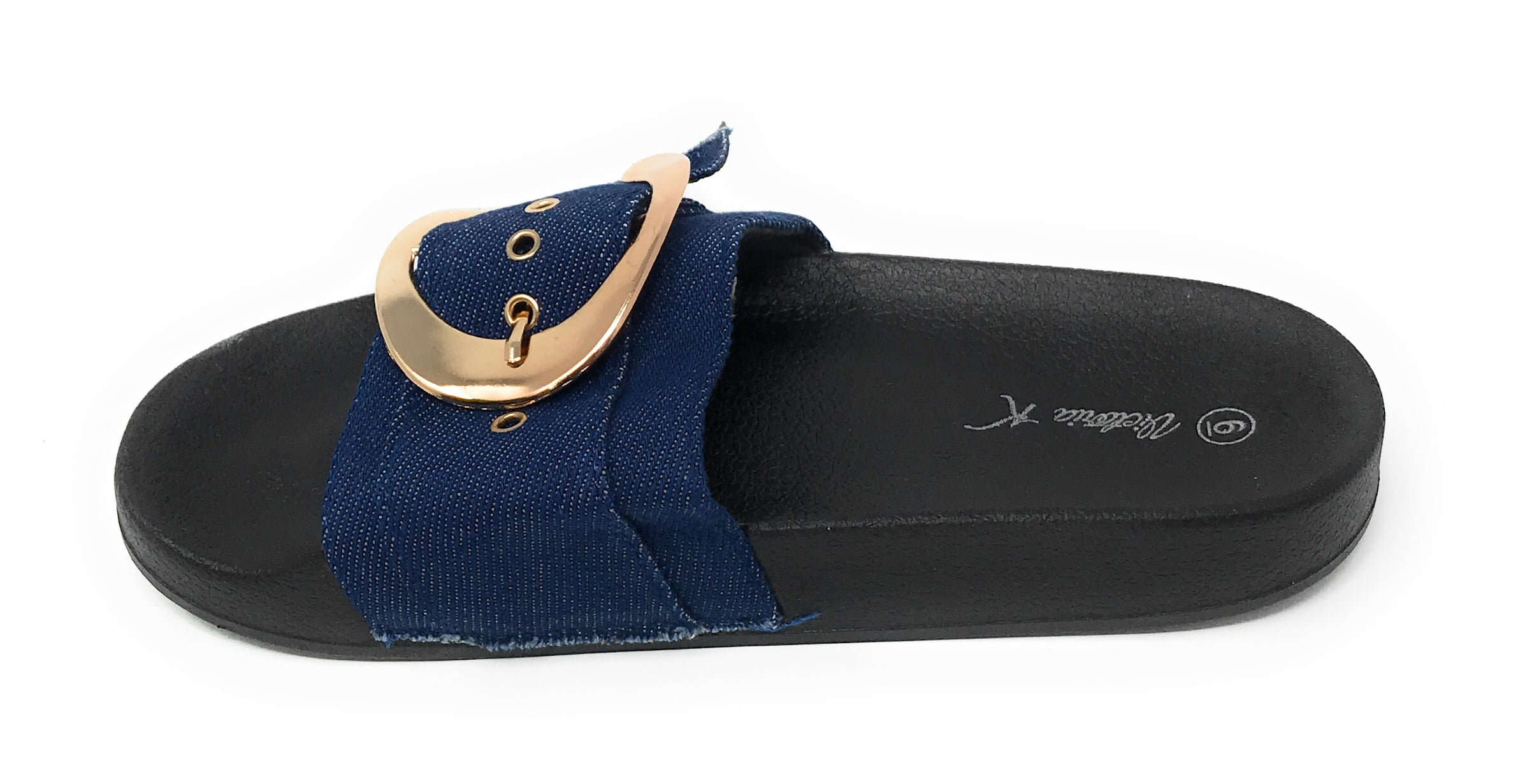 Victoria K Buckle Footbed Slide Sandal (Women's)