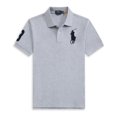 thumbnail image 1 of Short Sleeve Polo Shirt Men's Loose Plus Size Lapel Solid Color Cotton Embroidered Shirt, 1 of 3