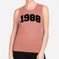 thumbnail image 2 of 1988 College Style Women's Muscle Tank Small Desert Pink, 2 of 5