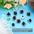 thumbnail image 6 of Uxcell 14-30mm Flash Safety Eyes, 60 Set Colorful Crocheting Safety Eyes, Plum red, 6 of 7