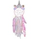 thumbnail image 1 of Bonito atrapasueños para niños, atrapasueños de unicornio con plumas para colgar en la pared del dormitorio de las niñas (rosa) Xemadio WL-00739, 1 of 7