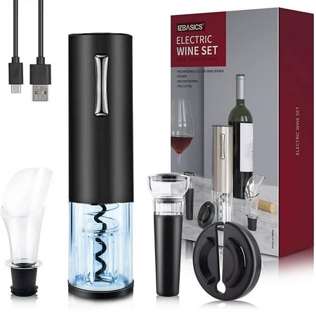 

5 in 1 Rechargeable Electric Wine Opener Set Basic Corkscrew Automatic Opener for Wine Gift Box