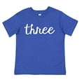 thumbnail image 3 of 7 ate 9 Apparel Kids Three Birthday Shirt for Boys 3 Birthday Shirt 3rd Bday Third Shirts Royal Blue Shirt, 3 of 6