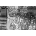 thumbnail image 1 of Surf Avenue in Coney Island Abustle with throngs of revelers-Fine art canvas print (20" x 30"), 1 of 1