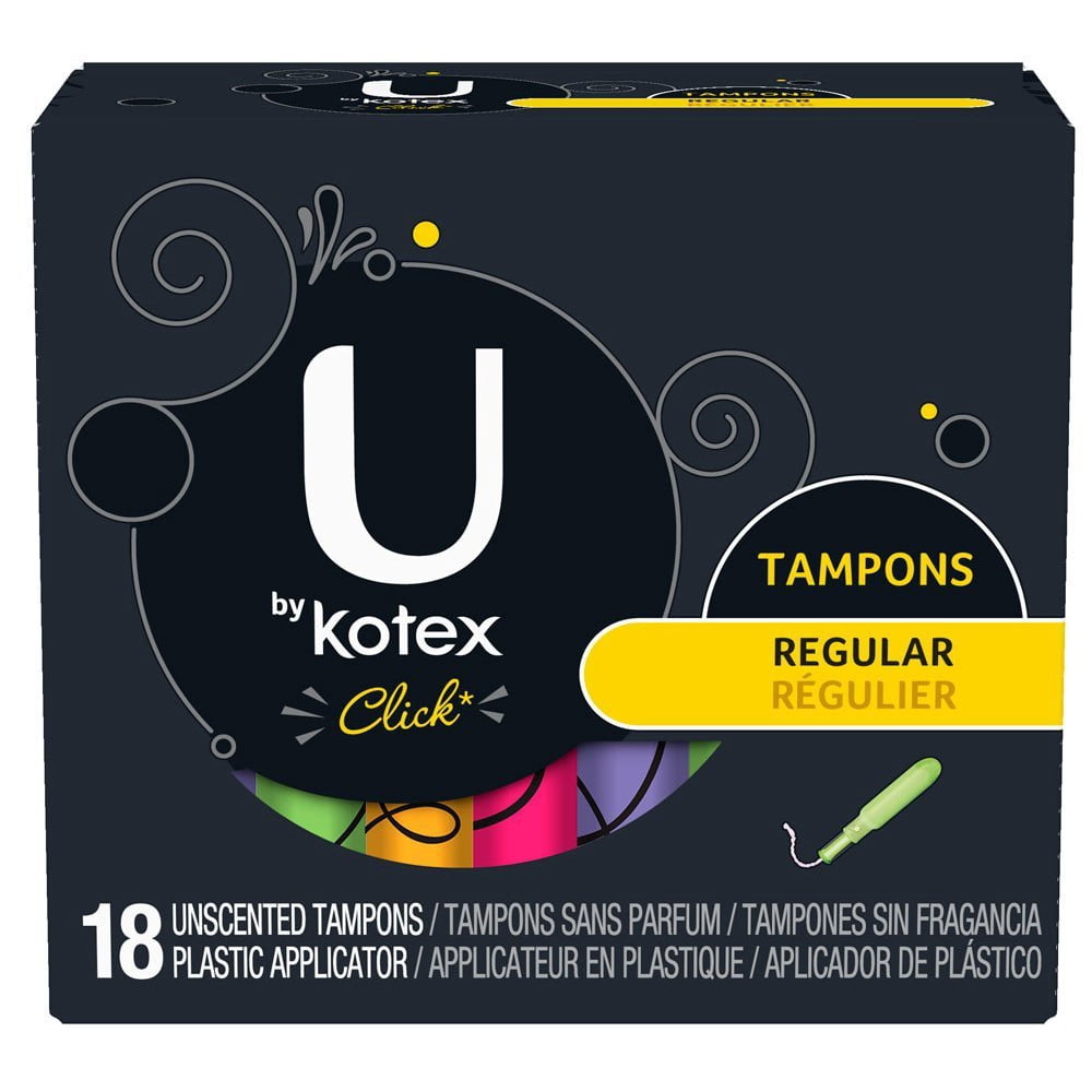 U by Kotex Click Tampons Regular 18 ct