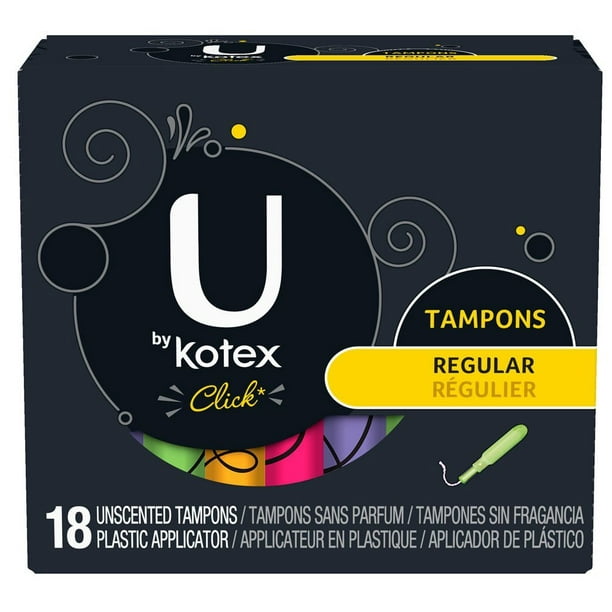 U by Kotex Click Tampons Regular 18 ct