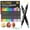 18 Pack 36 Colors, variant on SUNEE 18 Colors Acrylic Paint Markers, Dual Tip with Bullet and Brush Tip Paint Pens with Automatic Ink Control System, Coloring Markers for Rock, Wood, Canvas, Glass DIY Crafts Art Supplies Kit
