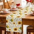 thumbnail image 5 of Table Runner - 48 Inch Long, Vintage Sunflower Kitchen Dining Table Runner Dresser Scarves, Summer Botanical Farmhouse Floral Farmhouse Decor for Coffee Tables Wedding Party Banquet, 5 of 8