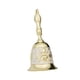 thumbnail image 3 of Campana de mano navideña, campana de llamada retro, campana de llamada de metal, campana de llamada de mesa de comedor, Blanco Dorado, 3 of 9
