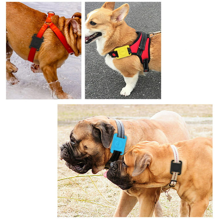 QISIWOLE Airtag Dog Collar Holder, Protective Airtag Case for Dog Collar,  Airtag Loop for GPS Dog Tracker, Dog Trackers for Apple iPhone, Airtag Pet, Dog  Airtag Holder,Clearance 