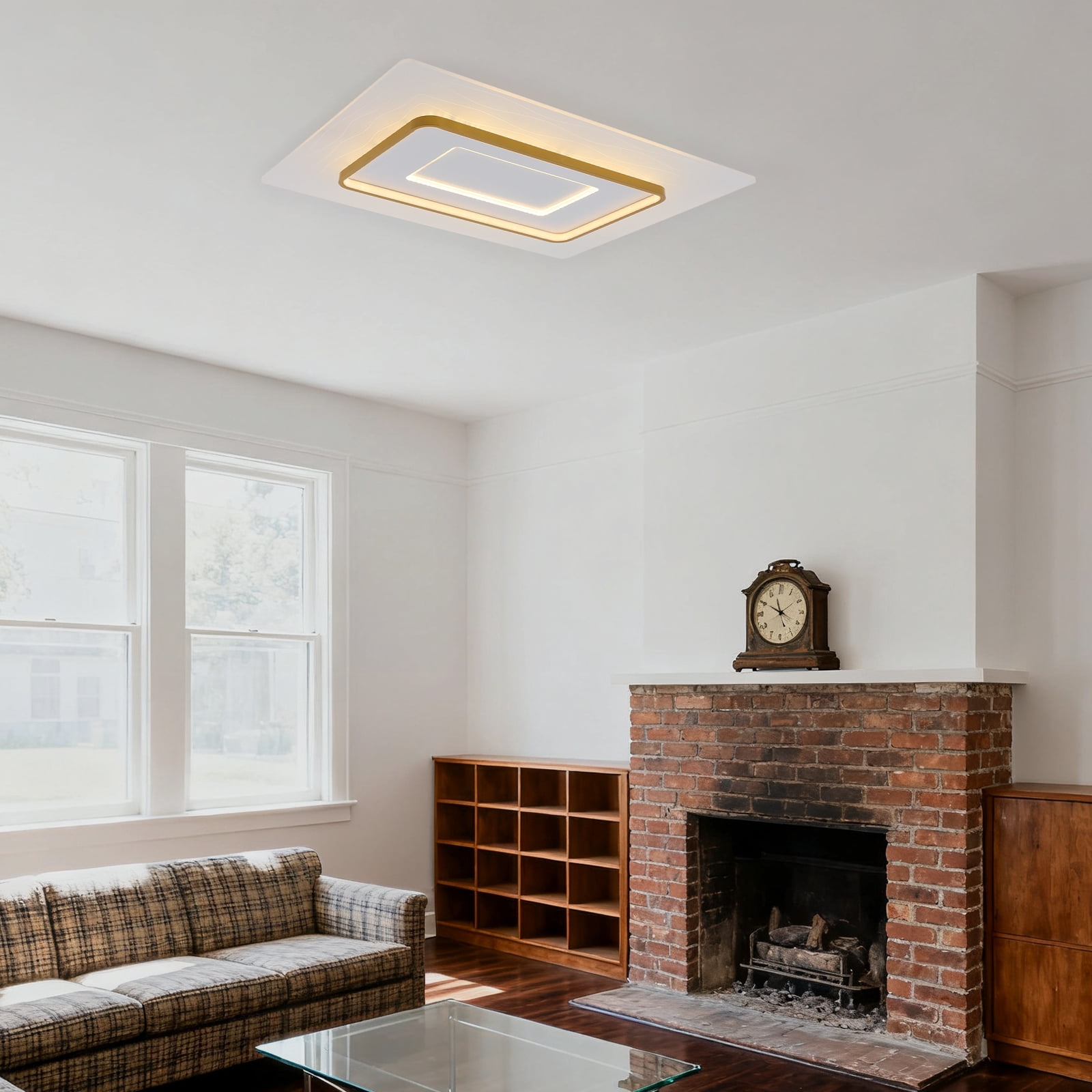 LED Ceiling Light, Dimmable Ceiling Lamp, Modern LED Ceiling Light Fixture, suitable for the dining room, living room, bedroom