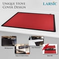 thumbnail image 3 of Larsic Stove Cover - Protects Electric Stove Washer Dryer Top. Anti-Slip Coating Waterproof Stove Gap Foldable Prevent Scratching, Expands Usable Space (28.5X20.5, Red), 3 of 3