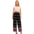 thumbnail image 3 of Pantalones anchos de pierna ancha para mujer, 3 of 5