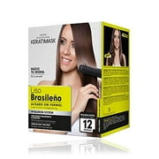 Keratimask Placenta Life Hair Straightening Treatment Brazilian Style Kit with Hyaluronic Acid Professional Results - Straightens and Smooths Hair-