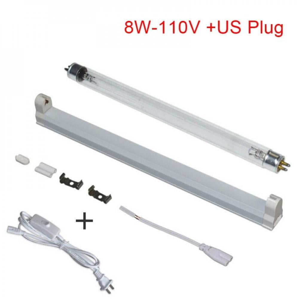 110V UV Germicidal Lamp LED UVC Bulb Household Ozone Disinfection Light 6W 8W 