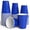 Dark Blue, variant on Crown Display 18 Oz Black Plastic Cups For Party Supplies 50 Pack