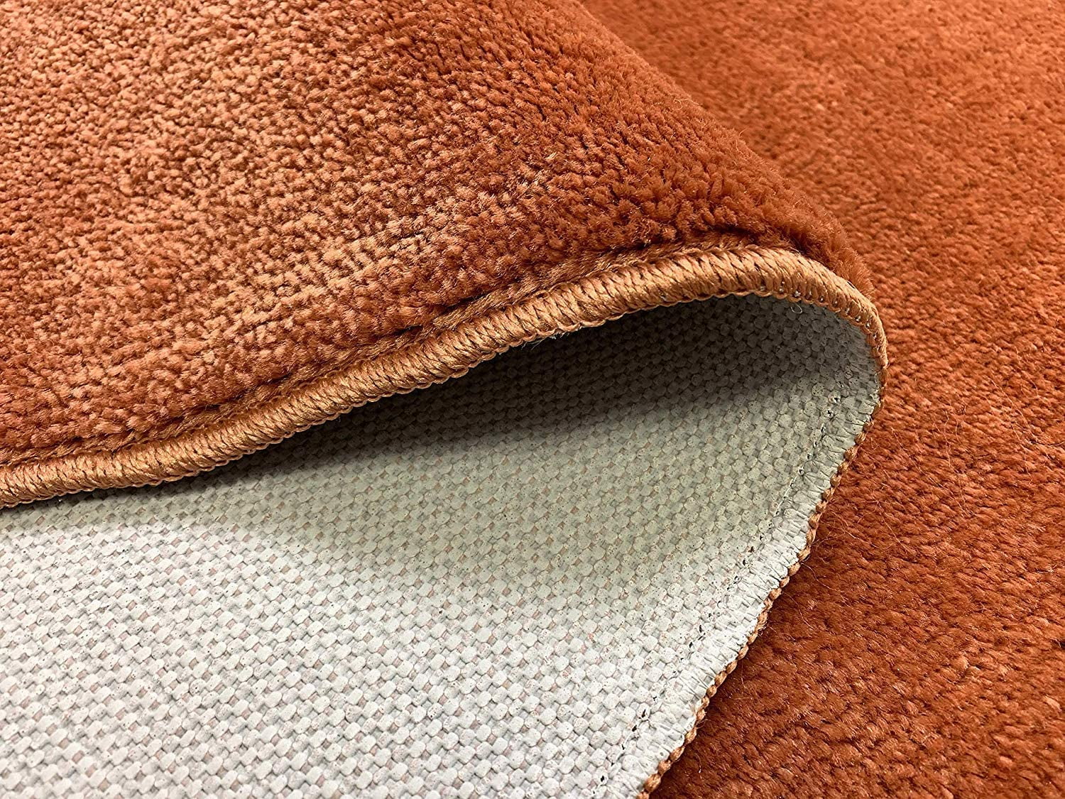 Custom Size Solid Burnt Orange Runner Rug 30 Inch Wide Pick Your Own Size Cut to Size Roll Runner Rug