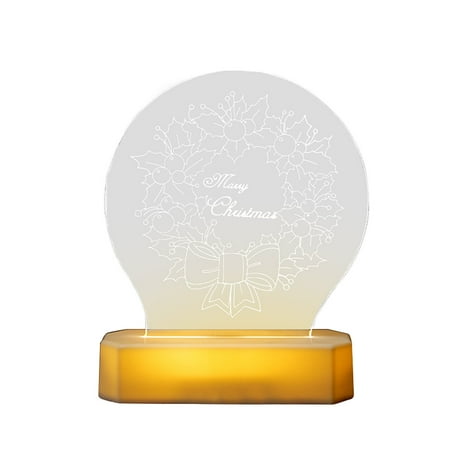 

Begine Clearance Christmas Night Light Warm Light (Please Note Christmas Box Packaging When Placing An Order) 1* Night Light 1* Base 1* Data Cable (Bring 3 Aa Batteries) Christmas Ornaments