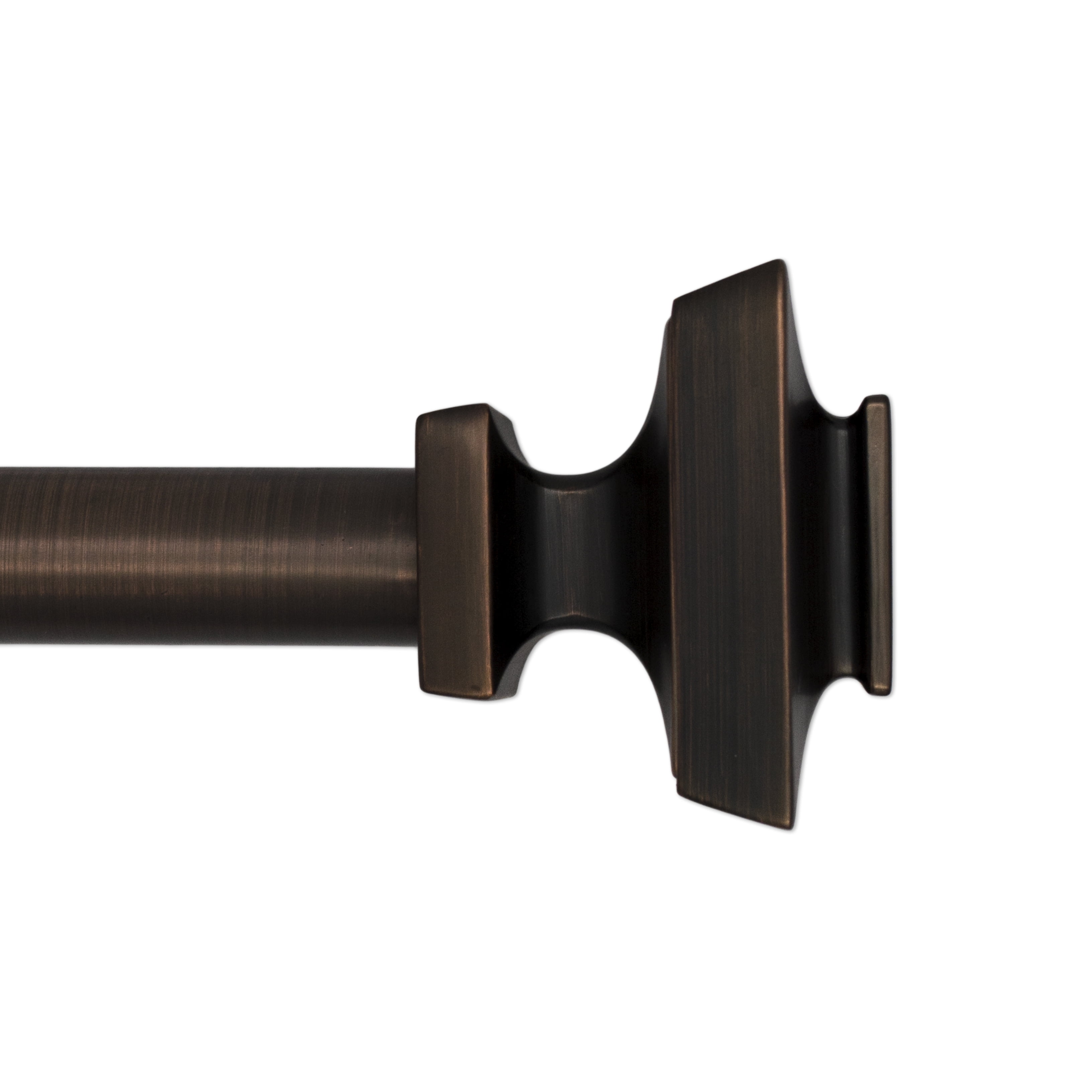 Better Homes & Gardens, Mix & Match, 1' Oil Rubbed Bronze Plated Square Curtain Rod Finials, Set of Two