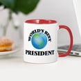 thumbnail image 3 of CafePress - World's Best President Mugs - 11 oz Ceramic Mug - Novelty Coffee Tea Cup, 3 of 4