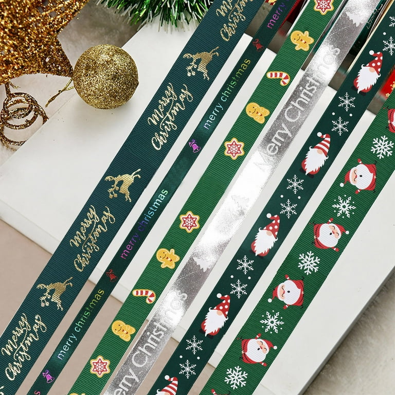 Decoration Printed Silver Christmas Ribbon for Gift Wrapping Packaging  Wreath Garland - China Christmas Decorative Ribbon and Packing Ribbon price