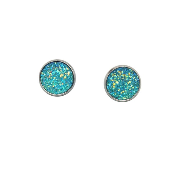 Sonducket Pendientes de tuerca de 10 mm Pendientes de forma redonda Pendientes de gota de acero inoxidable resistentes Joyas de moda perforadas Tipo de Ropa, zapatos y accesorios Miscelánea tipo 3 3 Sonducket AP010471-03