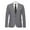 07-Grey, variant on oqasdz Mens Blazer Regular Large Size Double Pocket Slim Light Casual Attendance Business Travel Coat Top,Size 3X