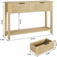thumbnail image 6 of 43 Inch Wood Console Table with 2 Drawers, 6 of 6