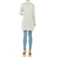 thumbnail image 3 of Women's Casual Open Front Long Sleeves Loose Fit Side Pockets Cardigan, 3 of 6
