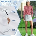 thumbnail image 6 of Yuyamidu Christmas Golf Shirts for Women Size L Red Candy Canes Golf Outfits for Workout Hiking Soft Athletic Shirt Lightweight Tops Tennis Shirt, 6 of 8