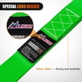 thumbnail image 4 of Nilight Soft Loop 1.7”×17" Motorcycle Tie Down Straps Heavy Duty 12000Lbs Max Break Strength for Securing ATV UTV Kayak Moving Cargo (8PK-Green), 4 of 8