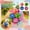 A001- 1, variant on Squishy Stress Ball Toy with Soft Squeeze Texture and Swirling Planet Design, Multicolor, for Kids and Adults, Squeeze Toy