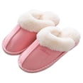 thumbnail image 1 of Womens Slipper Memory Foam Fluffy Soft Warm Slip On House Slippers,anti-skid Cozy Plush For Indoor Outdoor, 1 of 2