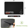 thumbnail image 2 of Coffee Mat for Countertop, 16" x 20" Large Absorbent Coffee Bar Mat, Hide Stains Dish Drying Mat for Kitchen, Coffee Station Decor, Life Happens Coffee Helps, 2 of 8