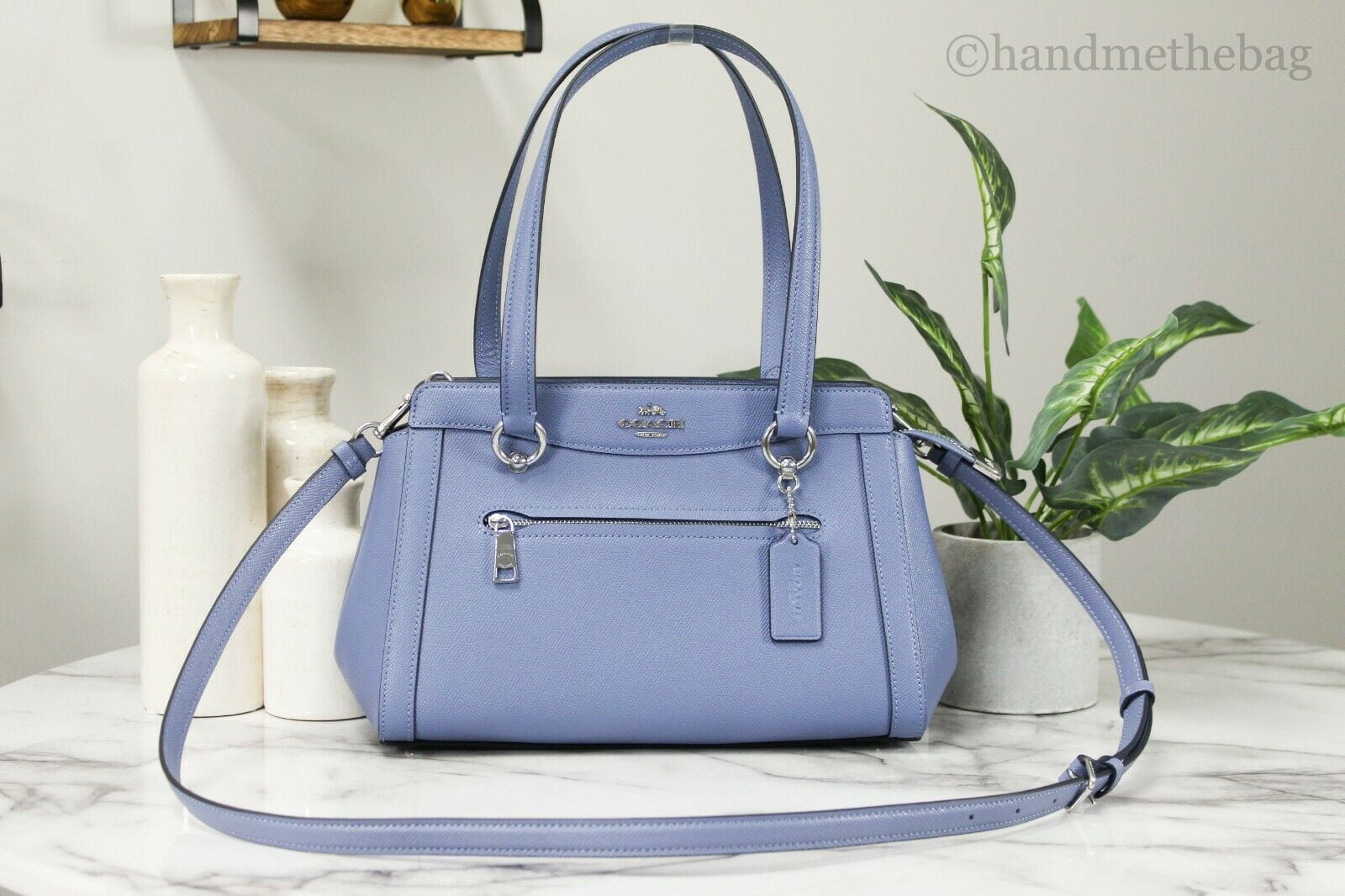 periwinkle blue coach purse