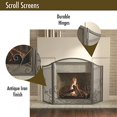 thumbnail image 4 of Panacea Products 15981 3-Panel Flourishing Scrolls Screen for Fireplace, 4 of 5