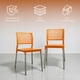 thumbnail image 3 of Ilios Innova | Set de 4 Sillas Galeri Modernas de Polipropileno Naranja con Patas de Aluminio, Sillas Minimalistas Apilables para Comedor, Restaurante, Jardín o Exterior, Resistentes y Ergonómicas, 3 of 9