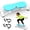 Blue, variant on LuckyNote Sliding Ski Simulator with Resistance Bands, Indoor Skiing Fitness Machine for Full-Body Cardio, Core & Leg Workout at Home