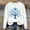 White, variant on Fznquz Black Ladies Tops Crewneck Hanukkah Fall Winter Sweatshirts Long Sleeve Casual Trendy Womens Shirt