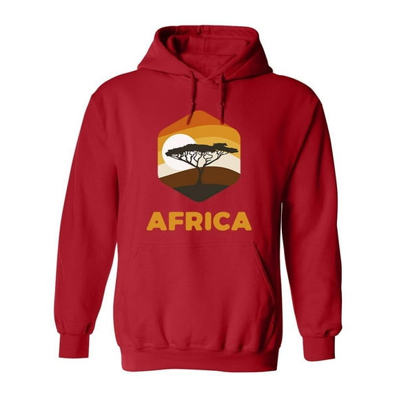 Africa Tree And Quote Hoodie Men -Image by Shutterstock, Male Large