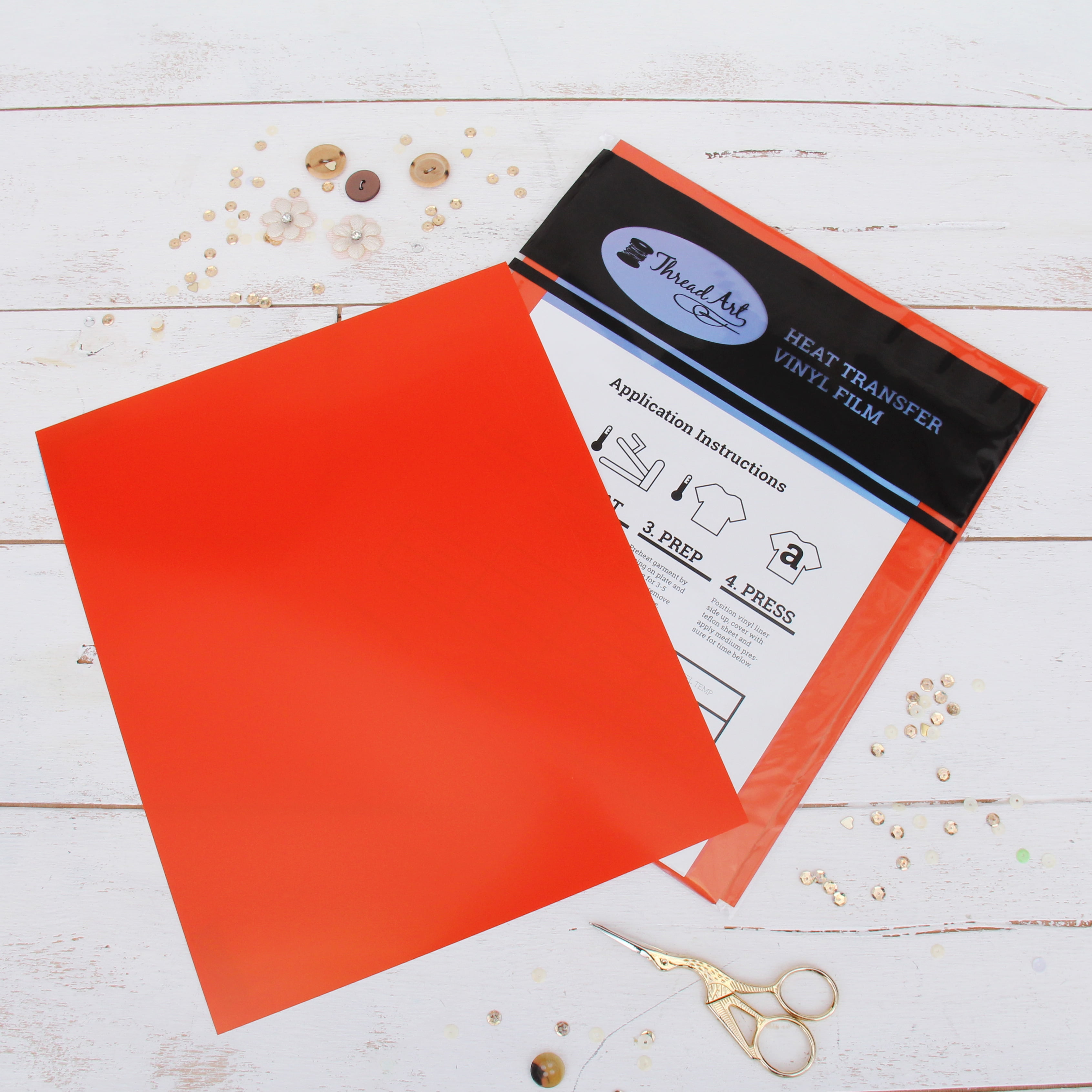 Orange Heat Transfer Vinyl HTV Roll - MerryMade Matte PU 12 x 5 ft. | Easy  to Cut, Weed & Transfer, Orange Iron On Vinyl for Cricut, Silhouette Cameo