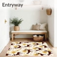 thumbnail image 3 of ODIKA 8'x10' Machine Washable Non-Slip Area Rug, Cheerful Reindeer Sleigh Bell Burst Ensemble High Traffic Rug, Brown, 623070, 3 of 7