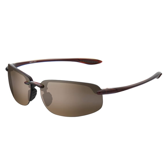 Gafas de sol JULI polarizadas de nylon 8001 para hombres y mujeres marrón