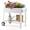 White, variant on Huisuilinss Raised Garden Bed With Wheels,Anti-Rust Steel Elevated Planter Box With Storage Shelf For Vegetables,Herbs,Flowers,Fruits,Planter Box Stand For Patio Balcony Backyard