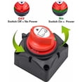 thumbnail image 2 of Battery Isolator Switch, 12-48V Battery Cut Off Isolator Switch for Cars, Boats, Vehicles, 2 of 5