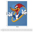 thumbnail image 3 of Woody Woodpecker Blanket Super Soft Cozy Warm Plush Throw Blanket for Boys Girls Kids, Lightweight Fuzzy Flannel Blankets for Couch Sofa Bed Travel Camping Gifts 60"x50", 3 of 8