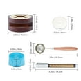 thumbnail image 2 of 100PCS Sealing Wax Beads Sealing Wax Kit with Sealing Wax Warmer Spoon +2PCS Metallic Pen+ 4PCS White Tea Candle for Sealing Envelopes Invitations Crafts Decoration, 2 of 7