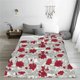 thumbnail image 5 of Balery Leaves And Anemone Flowers In Red Grey Manta de Felpa Suave y Acogedora – Cobija de Franela Aterciopelada para Cama, Lavable y Cálida para Sofá, Mascotas, Transpirable-80"x60", 5 of 7