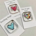 thumbnail image 3 of Pocket Token Glass Heart Card Keepsake Gift-Heart Keepsake, 3 of 5