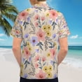 thumbnail image 6 of High Quality Hawaiian Shirts for Men Short Sleeve Aloha Beach Shirt Floral Summer Casual Button Down Shirts Blouses SD3NX7, 6 of 7